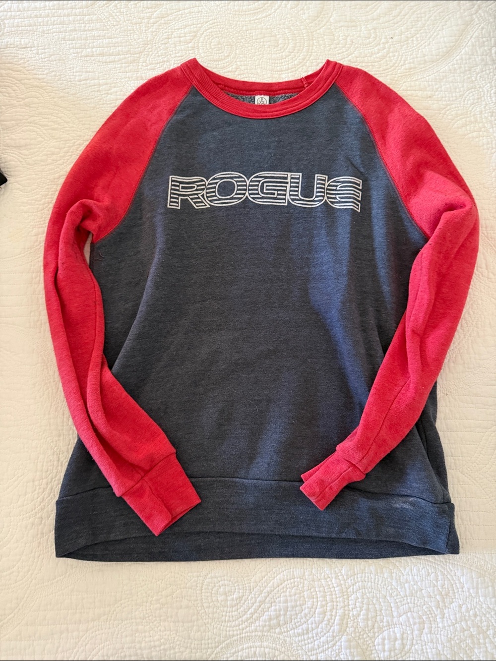 Rogue Two-Tone Raglan Sweatshirt - Navy and Red